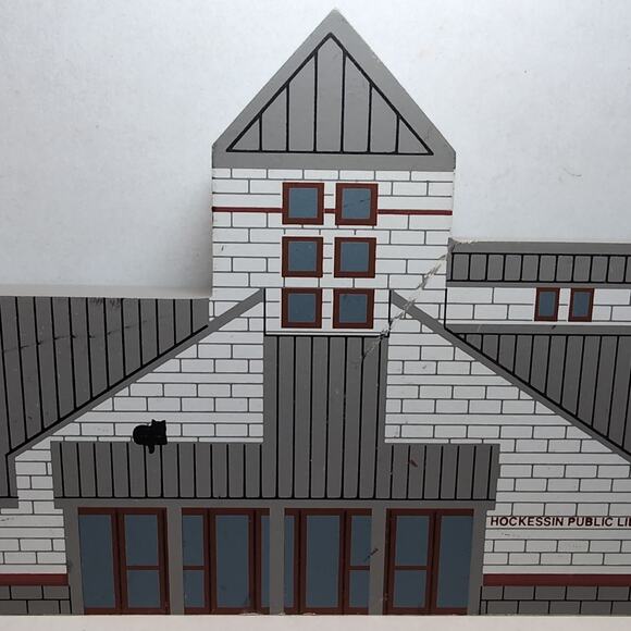 The Cat's Meow New Hockessin Library Newark Delaware 1995 Shelf Sitter DE - Picture 6 of 8